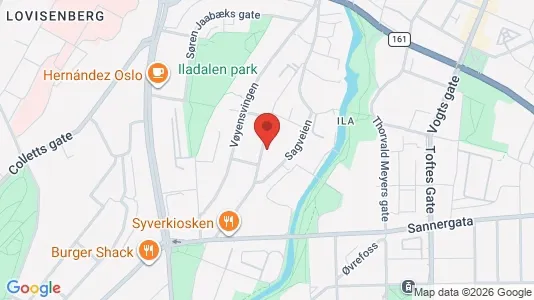Apartments for rent i Oslo Sagene - kort over placeringen