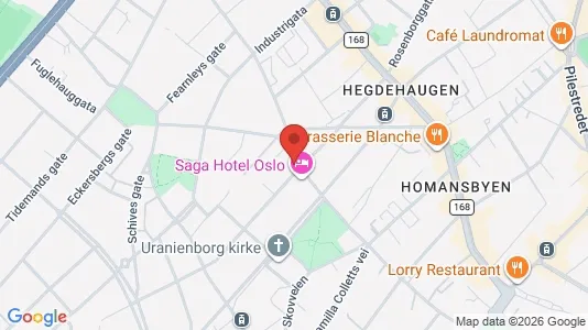 Apartments for rent i Oslo Frogner - kort over placeringen