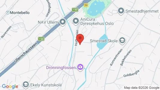 Apartments for rent i Oslo Ullern - kort over placeringen