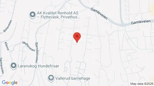 Rooms for rent i Lørenskog - kort over placeringen