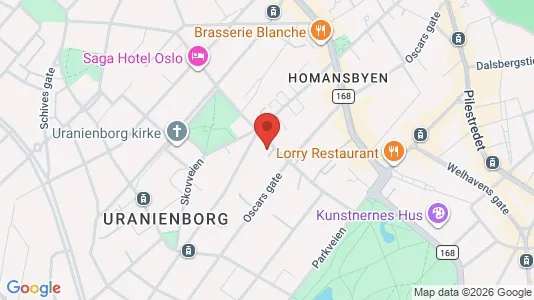 Apartments for rent i Oslo Frogner - kort over placeringen
