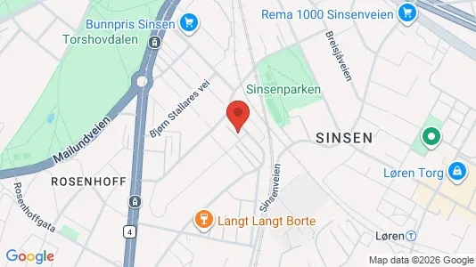 Apartments for rent i Oslo Grünerløkka - kort over placeringen