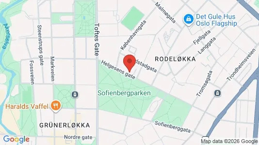 Apartments for rent i Oslo Grünerløkka - kort over placeringen