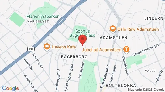 Rooms for rent i Oslo St. Hanshaugen - kort over placeringen