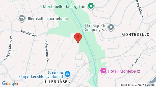 Apartments for rent i Oslo Ullern - kort over placeringen