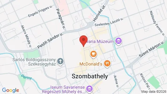 Apartments for rent i Szombathelyi - kort over placeringen