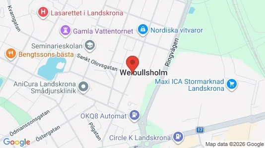 Apartments for rent i Landskrona - kort over placeringen