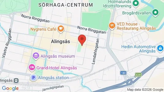 Apartments for rent i Alingsås - kort over placeringen