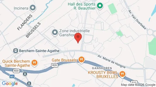 Apartments for rent i Brussels Ganshoren - kort over placeringen