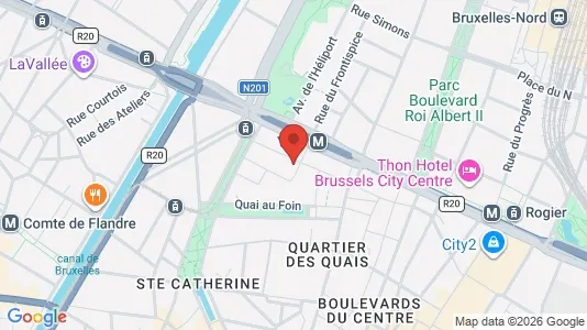 Apartments for rent i Stad Brussel - kort over placeringen