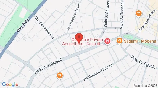 Rooms for rent i Modena - kort over placeringen