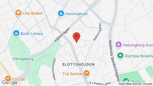 Apartments for rent i Helsingborg - kort over placeringen