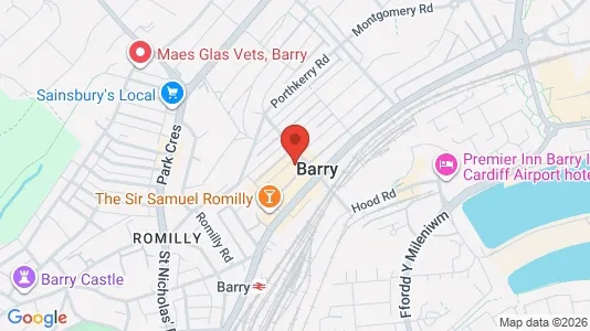 Apartments for rent i Barry - South Glamorgan - kort over placeringen
