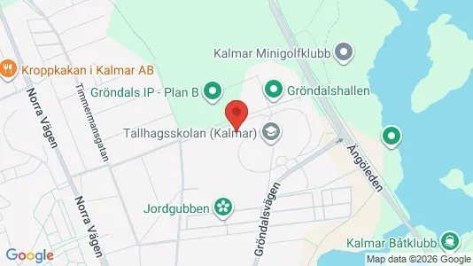 Rooms for rent i Kalmar - kort over placeringen