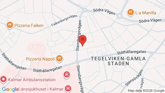 Apartments for rent i Kalmar - kort over placeringen