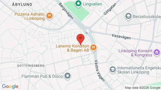 Apartments for rent i Linköping - kort over placeringen