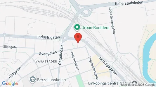 Apartments for rent i Linköping - kort over placeringen