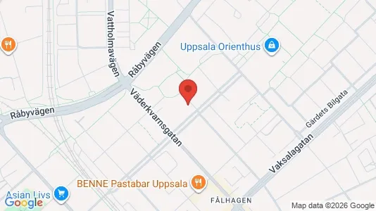 Apartments for rent i Uppsala - kort over placeringen