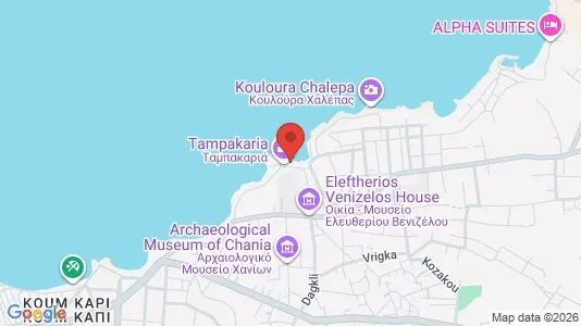 Apartments for rent i Chania - kort over placeringen