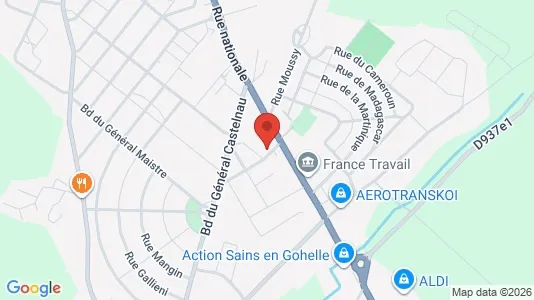 Apartments for rent i Béthune - kort over placeringen