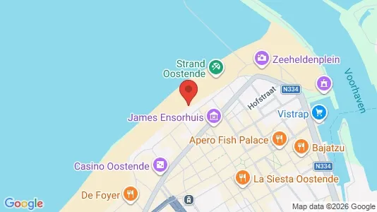 Apartments for rent i Oostende - kort over placeringen
