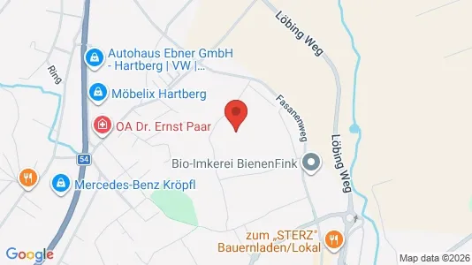 Apartments for rent i Grafendorf bei Hartberg - kort over placeringen
