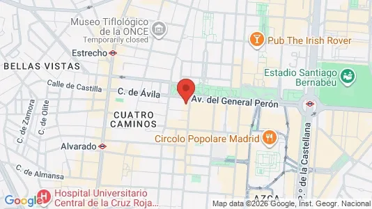 Apartments for rent i Madrid Tetuán - kort over placeringen
