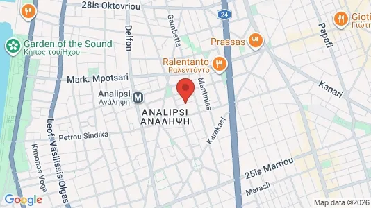 Apartments for rent i Thessaloniki - kort over placeringen
