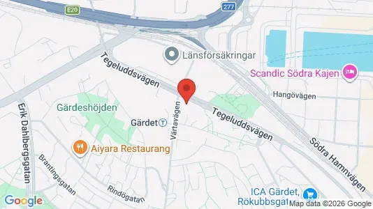Apartments for rent i Gärdet/Djurgården - kort over placeringen