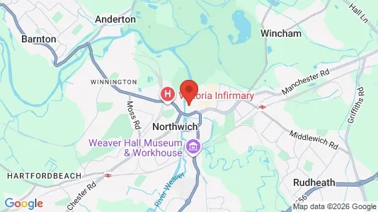 Apartments for rent i Northwich - Cheshire - kort over placeringen
