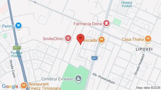 Apartments for rent i Timişoara - kort over placeringen