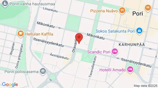 Apartments for rent i Pori - kort over placeringen