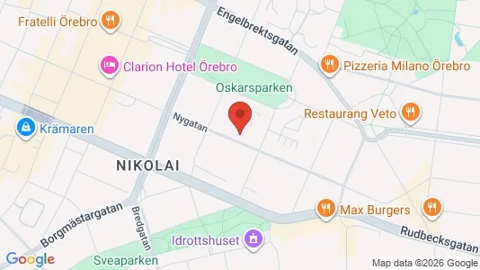 Apartments for rent i Örebro - kort over placeringen