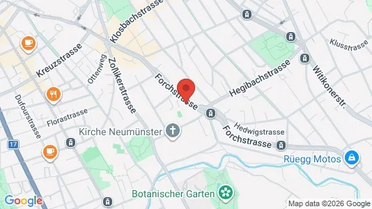 Apartments for rent i Zürich Distrikt 8 - kort over placeringen