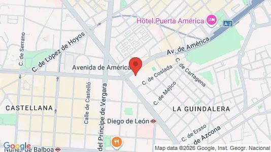 Apartments for rent i Madrid Salamanca - kort over placeringen