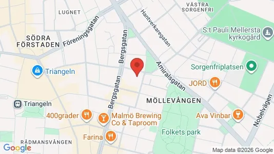 Apartments for rent i Malmö City - kort over placeringen