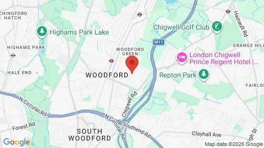 Rooms for rent i Woodford Green - Essex - kort over placeringen