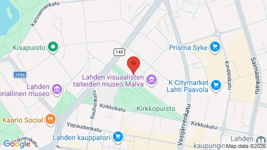 Apartments for rent i Lahti - kort over placeringen
