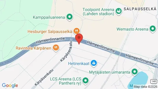 Apartments for rent i Lahti - kort over placeringen