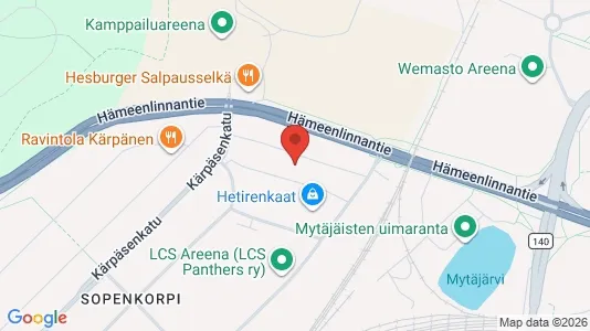 Apartments for rent i Lahti - kort over placeringen