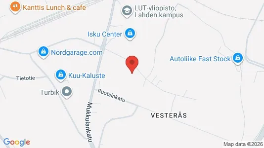 Apartments for rent i Lahti - kort over placeringen