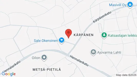 Apartments for rent i Lahti - kort over placeringen