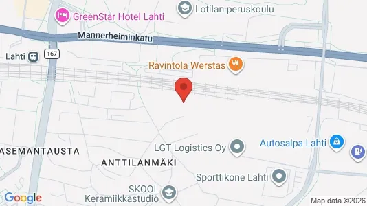 Apartments for rent i Lahti - kort over placeringen