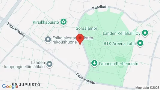 Apartments for rent i Lahti - kort over placeringen