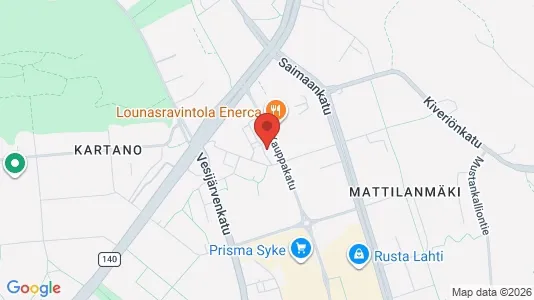 Apartments for rent i Lahti - kort over placeringen