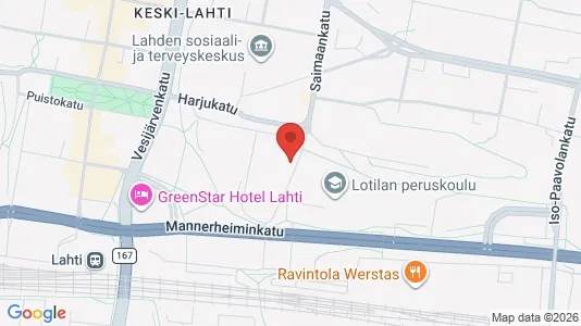 Apartments for rent i Lahti - kort over placeringen
