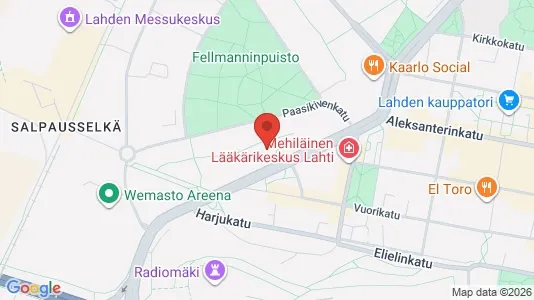 Apartments for rent i Lahti - kort over placeringen