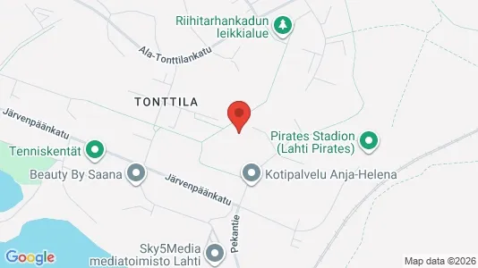 Apartments for rent i Lahti - kort over placeringen