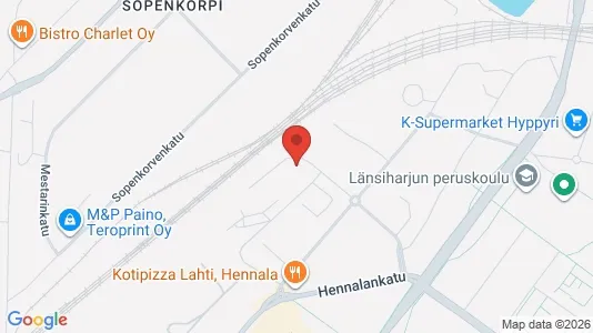 Apartments for rent i Lahti - kort over placeringen