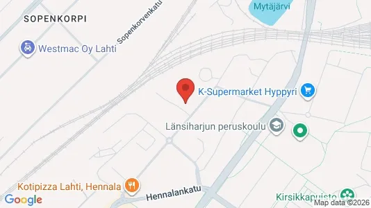 Apartments for rent i Lahti - kort over placeringen